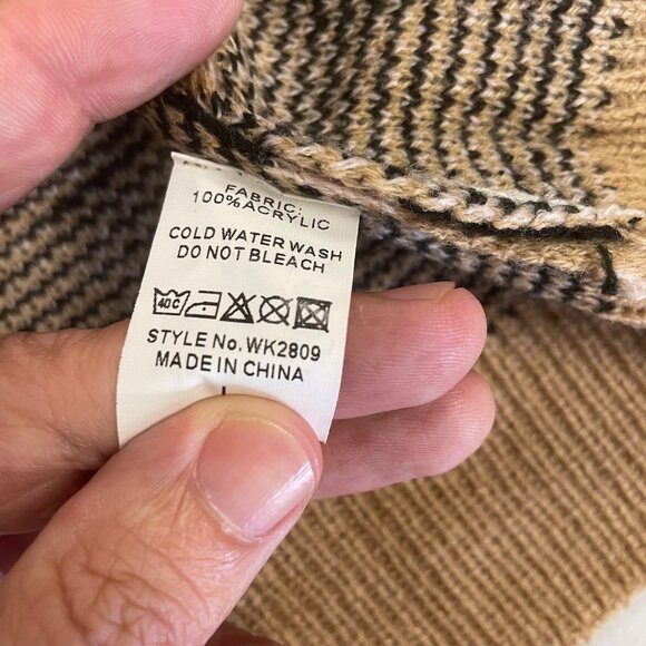 Wanna B Women's Cheetah Print Pullover Sweater Long Sleeve Size Large - Picture 9 of 9